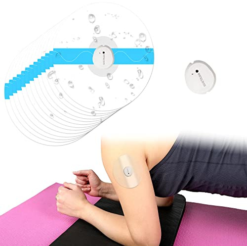 LiangMai 40 stycken Dexcom G7-plåster vattentäta för Dexcom G7-sensor, transparent självhäftande och hudvänlig sportplåster 10 dagars självhäftande kraft med ventilationshål
