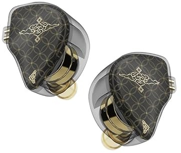 Fanmusic TANGZU WAN ER Cuffie in-ear con driver dinamico da 10 mm con microfono… (nero, con microfono)