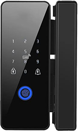 Qutsvosh Tuya - Cerradura de puerta inteligente con WiFi, impermeable, con huella dactilar, cerradura electrónica para puerta de madera, puerta de metal, estilo 4