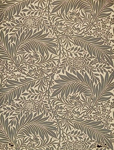 MSTECO Reproduktion Leinwanddruck Und Poster Wandkunst Bild Rittersporn Design Von William Morris für Wohnkultur 60x90cm