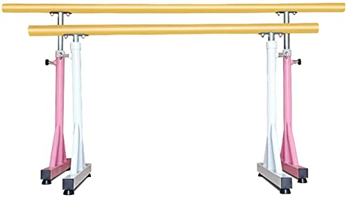 Tragbare Ballettstange, weiß, rosa Metallständer, Tanz-Streckstange für Tanz, Klassenzimmer, Wohnzimmer, Fitnessstudio, 1 m/1,5 m, Ballettstange (Rosa 100 cm)
