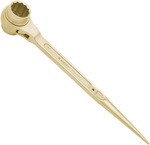 WEDO Gerüstbauratsche,Nicht funkelnd Gerüstbauknarre,36x41mm,Länge 495mm,Ratschenschlüssel,Aluminium Bronze,BAM/FM-Zertifikat,widely used in petro-chemical,oil production,gas production