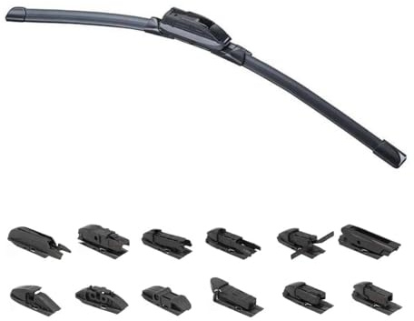CARALL Escobilla limpiaparabrisas universal, 13 enganches incluidos, compatible con 98% del coche (13 pulgadas 325 mm)