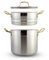 Saharashop Couscous Topf 6, 8 und 12 Liter Dampfgarer Couscous Pot (3-in-1) 6 Liter Couscous Topf/Dampfgarer