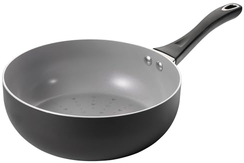Prestige Disney - Padella in ceramica antiaderente monocromatica Topolino, 24 cm, non tossica