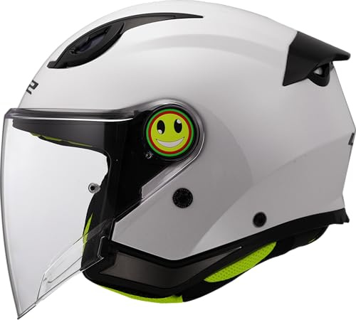 LS2, Jet-Motorradhelm für Kinder FUNNY II SOLID Gloss White, L