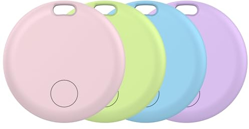Air Tracker Tags Bluetooth Item Finder-4Pack，Compatible with Apple Find My APP (iOS Only) Replaceable Battery, IP67 Waterproof, Suitable for Luggage, Bags, Wallets, Backpacks, Keys Tracking Tag