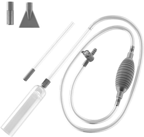 Veesper Syphon de 118 Pulgadas de aspiradora Manual Ajustable con succión Constante, Filtro Incorporado y Boquilla Adicional para Eliminar Arena, escombros, Suciedad de SPA, Agua de la Piscina
