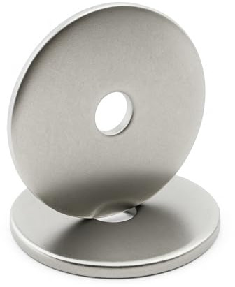 Arandelas metálicas INOX: M6 x 35 mm - esp. 1,5 mm | Arandela plana M6x35 mm | Acero inoxidable A2 (V2A / AISI 304) | Para tornillos, tuercas, pernos: LOTE DE 20 piezas - ProRaje
