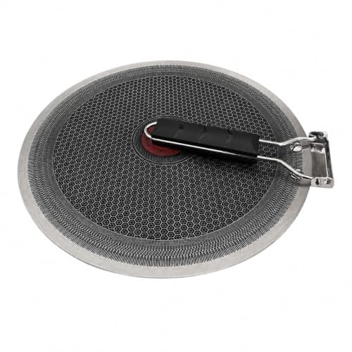 MIRACLE Traditionelle Roti Tawa 34 cm Gusseisen-Krepppfanne mit klappbarem Griff, nachhaltige flache Tava für Rotis, Tortillas, Dosa und Fladenbrote, natürlich antihaftbeschichtete Oberfläche – Gas