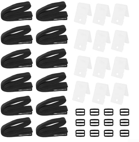 Fastening Clips and Straps for Swimming For Pool For Solar Cover Security (12pcs)