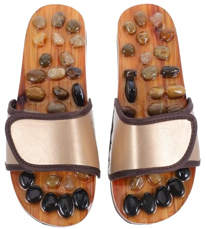 Cabilock Zapatillas de Masaje para Pies Piedras Terapéuticas, Efecto Terapéutico y Mejora Circulación, Talla 39-40, Ideales para Oficina y Uso Exterior
