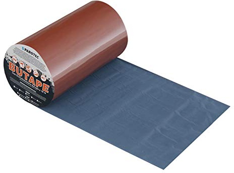 Parotec BuTape Aluminium Butylband – Alu-Dichtband für Dachreparatur – Wasserdicht, UV- & Witterungsbeständig, starke Haftung auf vielen Untergründen – 150 mm x 10 lfm – 7 Farben (Ziegelrot)