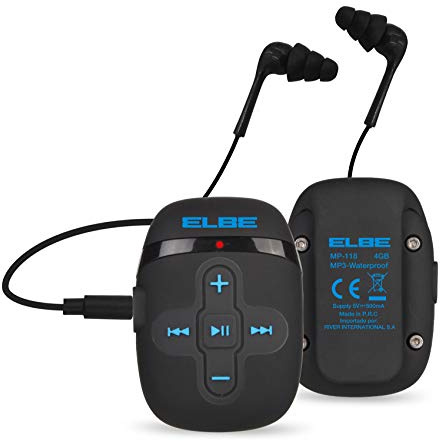 Elbe MP-118 MP3-spelare 4 GB vattentät, svart