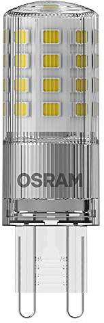 OSRAM STAR+ Dimmbare LED Pin Lampe mit G9 Sockel, Warmweiss (2700K), 3-stufig dimmbar per Fernbedienung, 4W, Ersatz für herkömmliche 40W-Lampe, 4er-Pack