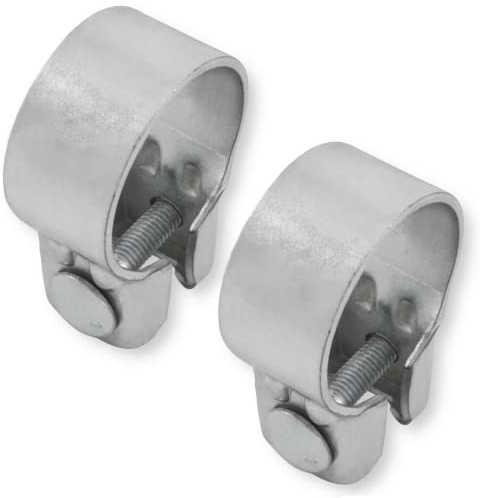 2x Breitbandschellen ø von 37-82 mm Auspuff Schelle Klemme Traktor Verzinkt (45,5 mm (44-47mm))