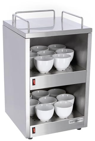 GGM Gastro | TWJ335 | Tassenwärmer - 140 Watt - mit 2 Ablagen