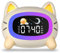 Uplayteck Sveglia per Bambini, Sveglia da Comodino per Bambine con 5 Luci Notturne & 4 Livelli di Luminosità, USB Ricaricabile Sveglie Luce Notturna con Snooze & 2 Allarme, Digitale LED con 7 Musica