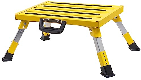 Homeon Wheels Wohnmobil-Trittgriffe, höhenverstellbar, Aluminium, rutschfeste Oberfläche