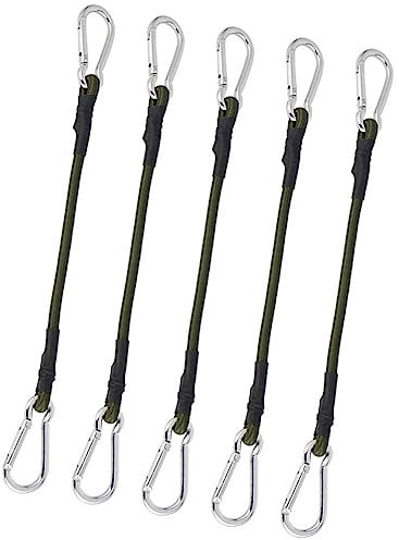 TEHAUX 5stücke Elastisches Bungee-Seil Mit Haken Spanngurte Heavy Duty Outdoor-spanngurte Für Camping Gepäckbefestigung Zeltbefestigungsgurte Bindegurt Mit Kordelhaken