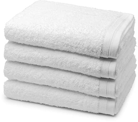 Möve - 4 teiliges Frottier-Set - Superwuschel (4 X Handtuch im Set) - 520 g/m2 - Baumwolle - Walkfrottee - saugstark - weich und flauschig - Snow