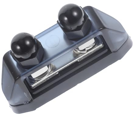 OUNONA Doppel-schrauben Anschlussbolzen Verteilerblock Busbar Sammelschienenblock Mit Abdeckung Wasserdichte Lüsterklemme Für Auto Wohnmobil Boot Yacht Verkabelung