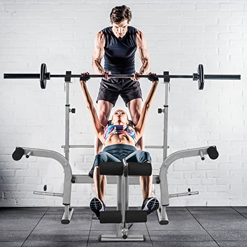 BOSHYUM Home Sit-ups Multifunktionstraining Indoor Gewichtheberbank Kurzhantelbank Kinder Langhantel