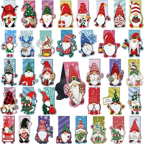 36 Stück Magnetische Lesezeichen,Weihnachten Magnetische Seitenclips,Magnetische Lesezeichen Leseminis,Magnetische Seiten,Markierungen Positive,Magnetic Bookmarks für Schüler Lehrer Lesen Schule