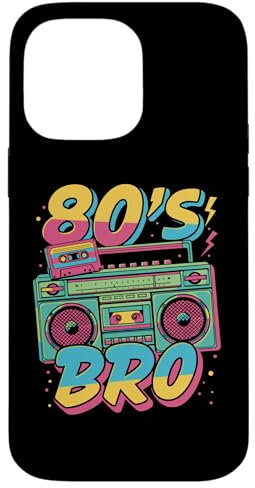 Hülle für iPhone 14 Pro Max 80's BRO Retro Boombox and Cassette Design for 80s Fans