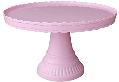 CCYENG Alzate per Dolci in plastica per Tavolo da Dessert, 12,8'', Rotonde, per Cupcake e Snack, Moderne e infrangibili, per Feste di Famiglia o Feste di Festa, Frutta (Rosa)