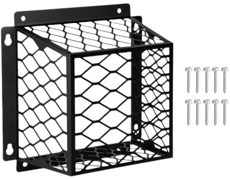 Grille d'aération extérieure en acier galvanisé, protection contre les oiseaux, 17,8 x 17,8 x 12,7 cm, protection anti-rouille, housse d'extérieur résistante aux intempéries pour évents de sèche-linge