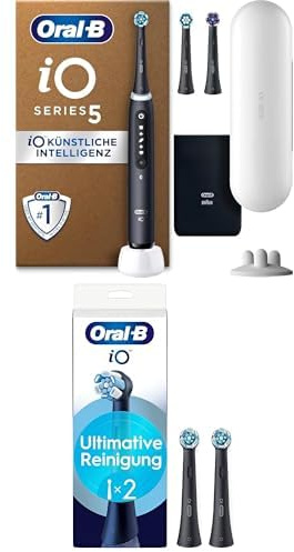 Oral-B iO Series 5 Plus Edition Elektrische Zahnbürste and Original Aufsteckbürsten für elektrische