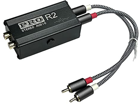 Gosera Isolateur Audio de Boucle de Terre Filtre de Bruit Audio Isolateur de Suppression de Bruit pour PC