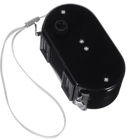 Mikikit Pitch Counter Dual Tally Click Counter Score Tracker Digital Counter Baseball Pitch Counter Clicker Handheld Pocket Counter Schwarz | Mechanische Bedienung, 4-stellige Anzeige, mit Handgelenkschlaufe, fuer Schiedsrichter, ohne Batterie, kompakt, Metall