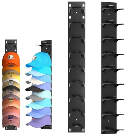 2 Pack Hat Organizer for Baseball Caps, Multilayer Storage Display Holder