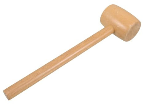 SOPOTUTU Wooden Mini Hammer for Crafting and Educational Purposes Smooth Finish Small Mallet for Shellfish Cracking and Festive Decorations for DIY Projects and Holiday Celebrations