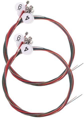 TOYANDONA 2juegos Cuerdas de Guitarra Acústica Folk de Colores Repuesto de Cuerdas para Guitarra Accesorios para Mantenimiento y Reparación de Instrumentos Musicales