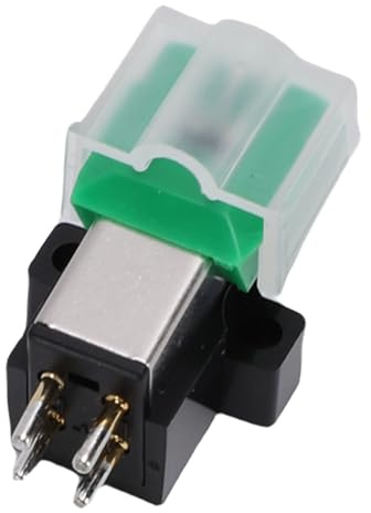 Vikye Beweglicher Magnet-Tonabnehmer, AT LP120 Dual V-förmiger Magnet-Phonographen-Tonabnehmer-Ersatz mit Elliptischer Nadel für AT 95E Plattenspieler
