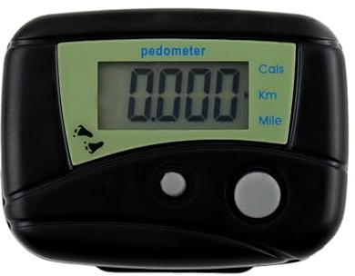 Podomètre pour Marcher des Pas et des kilomètres – Compteur d'activité électronique LCD numérique, Moniteur pour enregistrer la Distance, Le Fitness, l'exercice, la Course, la randonnée