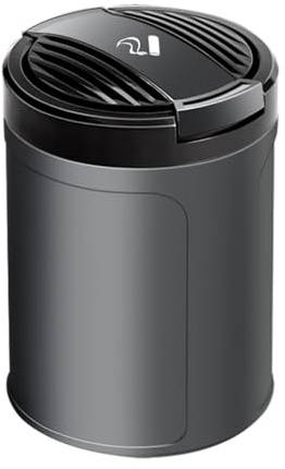 Posacenere Auto per Jaecoo 7 PHEV 2024-2025, Posacenere Portatile per Auto per Viaggi All'aperto, Uso Domestico, Cestino per la Cenere, Porta Sigarette,Black-L