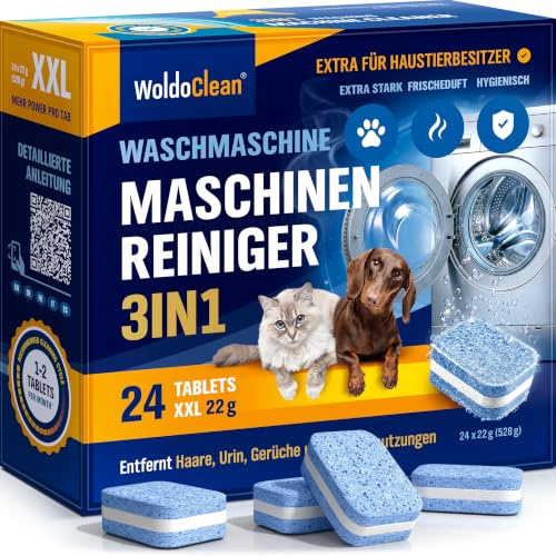 WoldoClean Tvättmaskinsrengöring Husdjur 3in1 mot djurhår och lukt