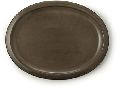 Soucoupe ovale en grès céramique Art.S6000- cm.33 x 25 x 2h.- couleur sauge émaillé – Certre