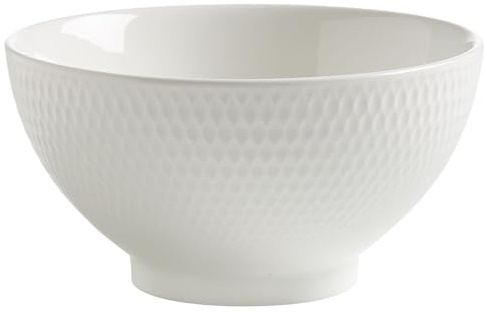 Maxwell & Williams Basics Diamonds Reisschale, Porzellan, weiß, 15 cm, 1 Stück | Artikelnr. MW1333, 1 Diamonds Reisschale