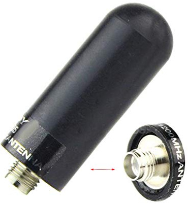 Mini-Walkie-Talkie-Antenne, NA-805 SMA Female Dual-Band-Antenne Hand-Kurzantenne Kompatibel mit Kenwood Baofeng GT-3 UV-5R-Walkie-Talkie Schwarz