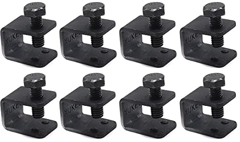 8Pcs Universal Auto Spritzschutz Befestigung Schwarz U C Klemmen Bolt On Kein Bohren Clips Schmutzfänger Für W/Kotflügel Flansch