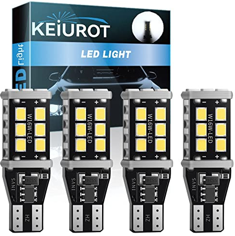 921 912 W16W T15 LED Bulbs 4PCS LED Reverse Lights Bulbs 2835 15SMD Parking Light Backup Light Bulbs Side Light Bulbs for Cars Canbus Error Free Interior Car Lights Bulbs