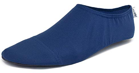 Slipfree Non-Slip Shoes for Women and Men. Light and Comfortable, Barefoot Unisex Adult Beach Water Shoes with Protective Sole. Ideal for Holiday, Sports, Swimming, Yoga and More. (Navy, XX-Large)