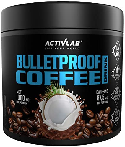 Activlab BULLETPROOF COFFEE DRINK 150g - Café fort avec huile MCT et saveur de noix de coco | Régime cétogène