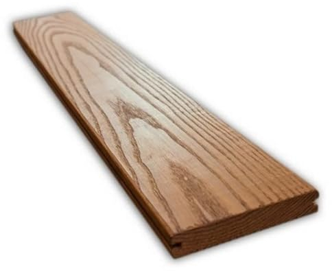 Terrassendielen Thermoesche Thermoholz Holzterrasse Glatt Nut-Profil 20x120x1400 mm AA 8 Stück