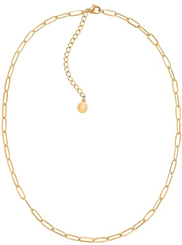 day.berlin Glieder Halskette Neo 18k vergoldet | 40cm + 5cm variable Länge, Gliederkette für Damen, 316L Edelstahl nickelfrei & wasserfest